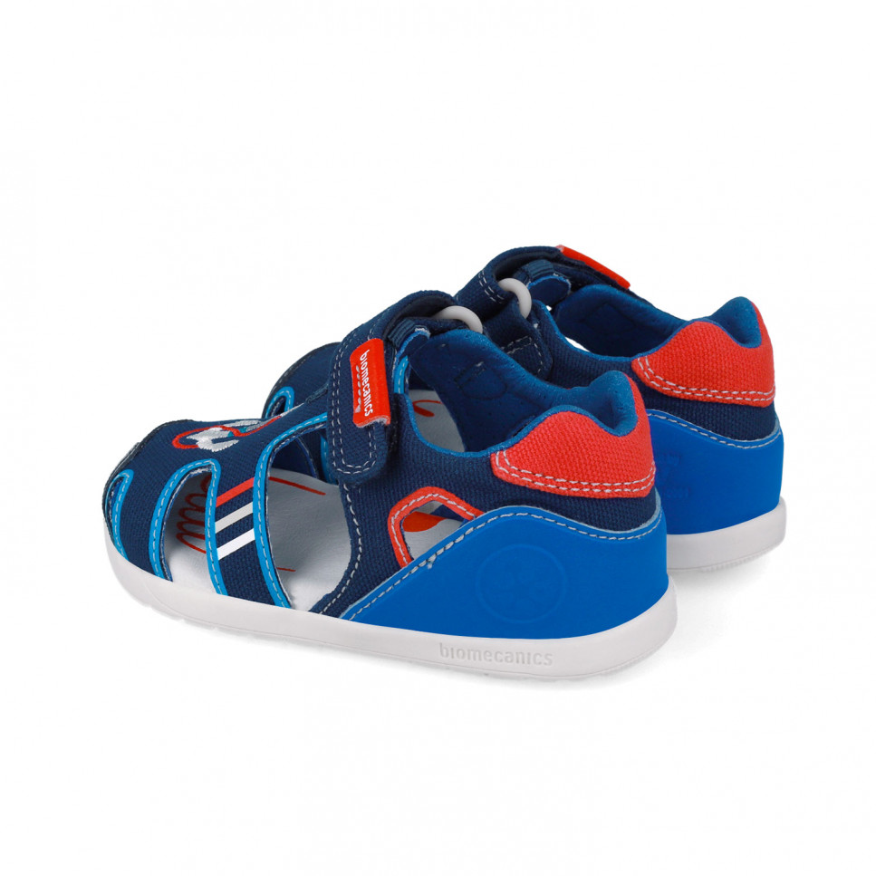 BIOMECANICS - barefoot textilní sandály 252199-A089