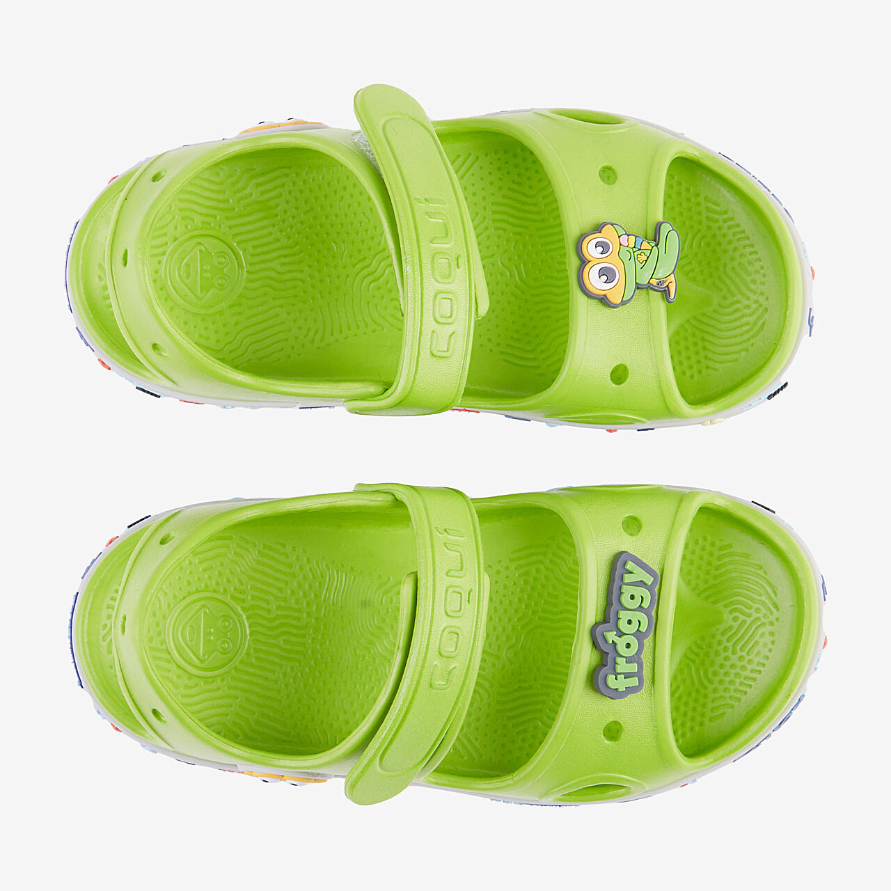 Dětské sandály Coqui YOGI 8861-632-1546 party green hero + amulet 