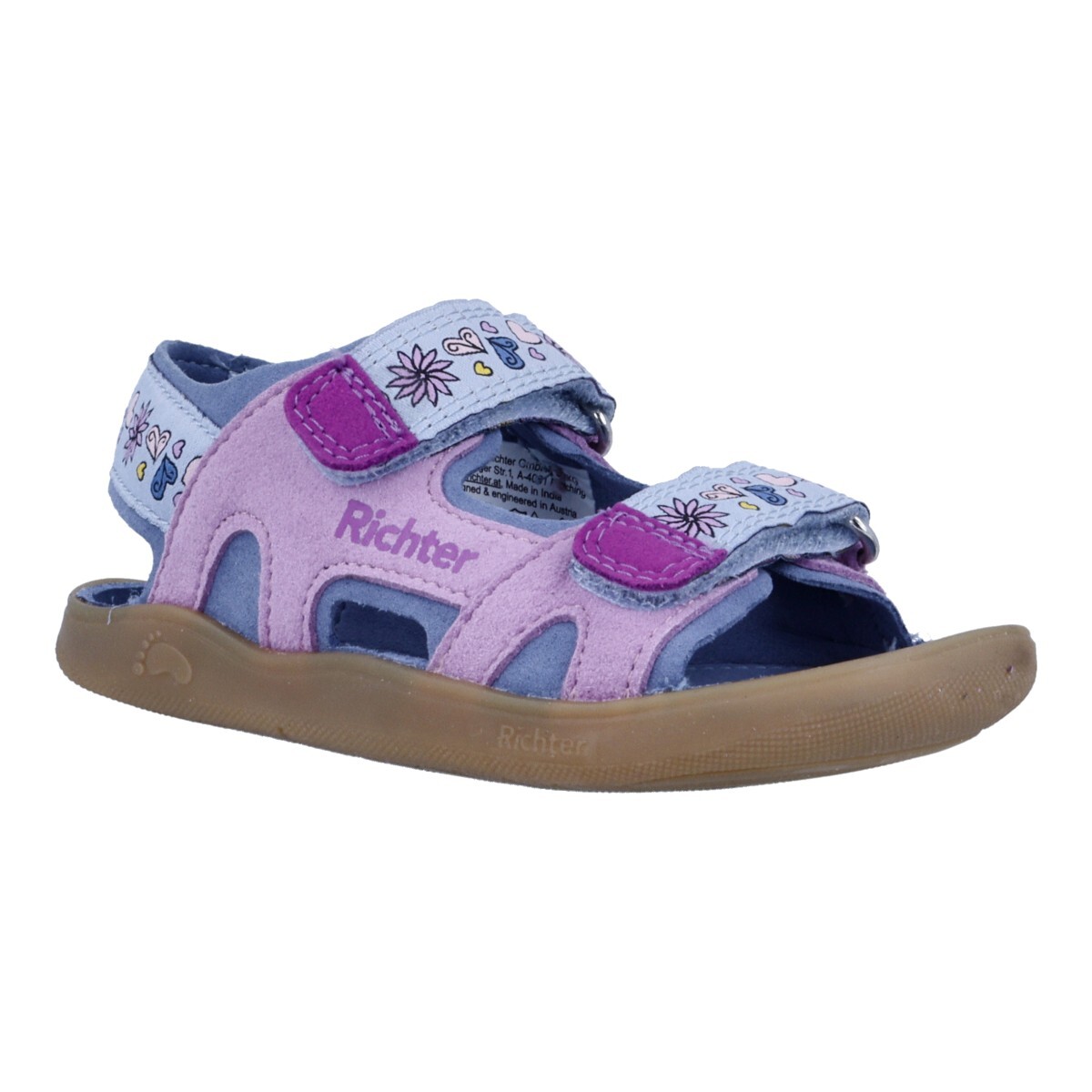 Richter - barefoot sandály 0851 3291 1211 cameo/pink/flieder