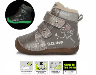 Zimní barefoot obuv D.D.step - W070-929 Grey
