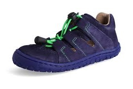 LURCHI barefoot obuv - NATHAN SUEDE  azul  33-50000