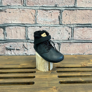 Zimní barefoot obuv PEGRES  BF40,02 černá 