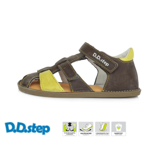 D.D.step barefoot sandály G076-382EM - Dark grey