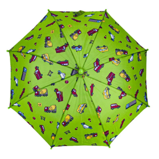 DOPPLER - dětský holový deštník -auta zelená 