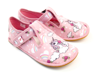 Ef barefoot bačkory 395 Pink Unicorn