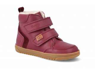 LURCHI zimní barefoot obuv MILIO-TEX NAPPA bordo 33-54004-03