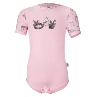 Little Angel Body tenké TISK obrázek KR Outlast® - sv.růžová louka