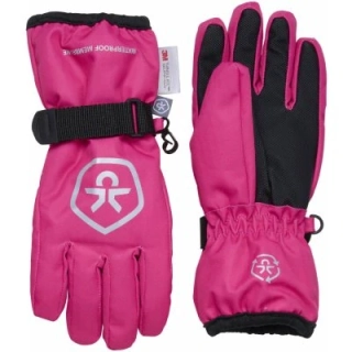 Lyžařské rukavice Color kids Savoy gloves 741933 - růžová 5381