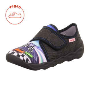 SUPERFIT - dětská domácí obuv BUBBLE 1-006274-0000 schwarz