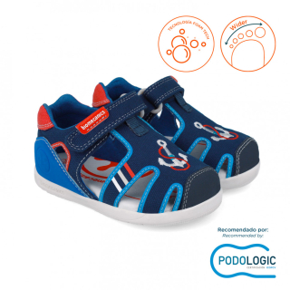 BIOMECANICS - barefoot textilní sandály 252199-A089