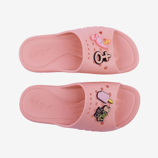 Pantofle Coqui LONG 6373-100-6200 baby pink + amulet
