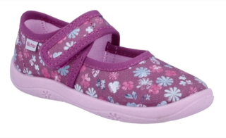 RICHTER - domácí obuv 9150 2292 1220 mauve (Print Fleur)