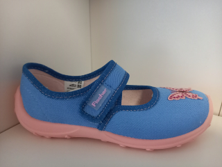 Domácí obuv Fischer 562372-505 hellblau