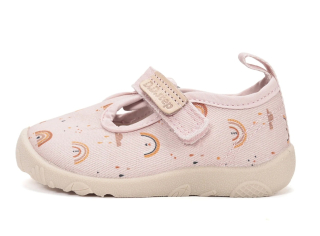 D.D.step barefoot plátěnky/bačkorky C086-61991 baby pink 